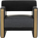 Edgar Bravo Black / Abbington Black Lounge Chair